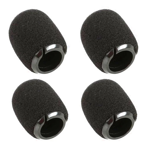 Generic Replacement RK183WS Black Snap-Fit Foam Windscreens Sponge Windshield Cover for Shure RK183WS Black Snap-Fit Foam Windscreens for MX183 MX184 MX185 Beta 98 WL183 WL184 & WL185, 4 Pack