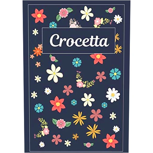 MyNameBooks Crocetta: Taccuino | Diario | Sketchbook | 120 pagine | A4 | Bianco | Idee regalo (Italian Edition)