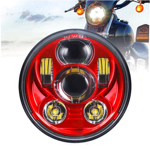 Akmties Sportster Driving light 5.75 inch Motorcycle 883,sportster,triple,low rider,wide glide Headlamp Projector front Light
