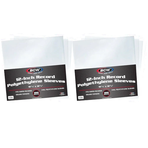 BCW Vinyl Record Sleeves | 200-Pack for 12