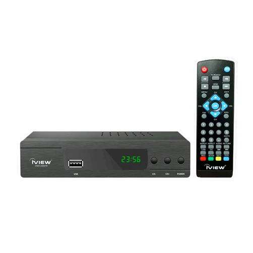 iView 3300STB ATSC Converter Box with Recording, Media Player, Built-in Digital Clock, Analog to Digital, QAM Tuner, HDMI, USB