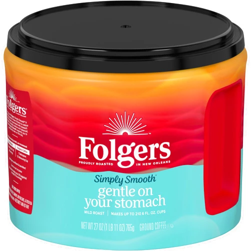 Folgers Simply Smooth Ground Coffee, Mild Roast, 27 Ounces