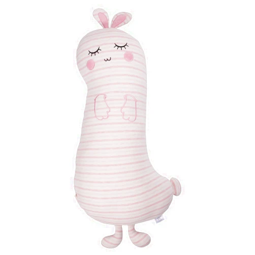 ASMQWRET Long Bunny Plush Pillow, Stuffed Animal Pillow with Pillow Covers,31.5inch Cute Bunny Filled Animal Kawaii Soft Body Pillow Doll Toy Gift for Girl and Boy(Pink)