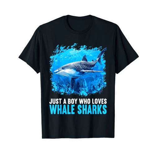 Whale Sharks Whale Shark Lovers Gifts Shop Just a Boy who loves Whale Sharks Whale Shark T-Shirt