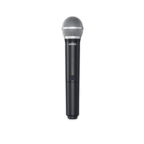 Shure BLX2/B58 Handheld Transmitter with PG58 Vocal Mic Capsule - for use with BLX Wireless Microphone Systems, Receiver Sold Separately | H11 Band (BLX2/PG58=-H11)