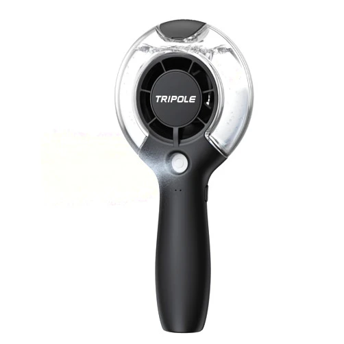 TriPole Misting Fan Portable Handheld Fan with Mist, 4000mAh Rechargeable Personal Mister Fan with 40ml Water Tank, High-Speed Airflow Mini Water Spray Fan for Outdoor Trip Travel Park Beach Camping