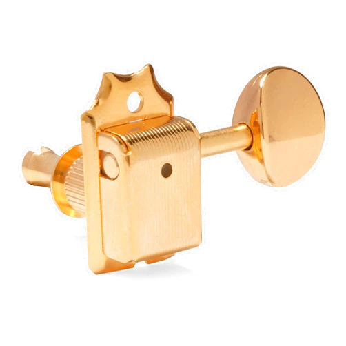 Gotoh Vintage-style Oval Knob 6-In-Line Tuners, Gold
