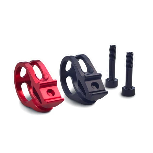 Flylin 2Pcs Bicycle Shifters Clamp, 22.2mm Aluminum Alloy Bike Trigger Clamp with Screw, Mountain Bike Shifters Clamp Compatible with X7 X9 X0 XX XO1 XX1