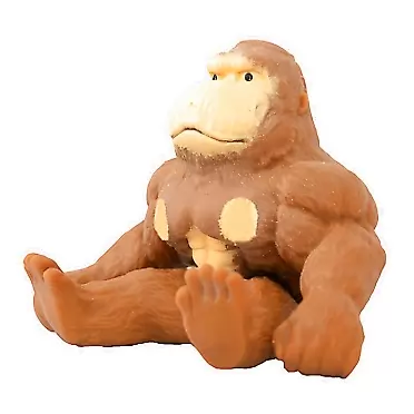 Beababy Squishy Monkey Toy, Rubber Monkey Toy, Stress Funny Gorilla Squishy Toy, Squeeze Monkey for Kids & Adults,World Stretchy Monkey Toy(Brown)