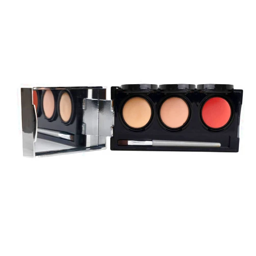 Dermaflage Tattoo Cover Up Makeup (Fair) - Bruise Full Coverage Concealer - Full Coverage Waterproof Concealer for Bruise, Scars & Acne - Smudge Proof Body Makeup Palette with 3 Pro SFX Shades + Brush