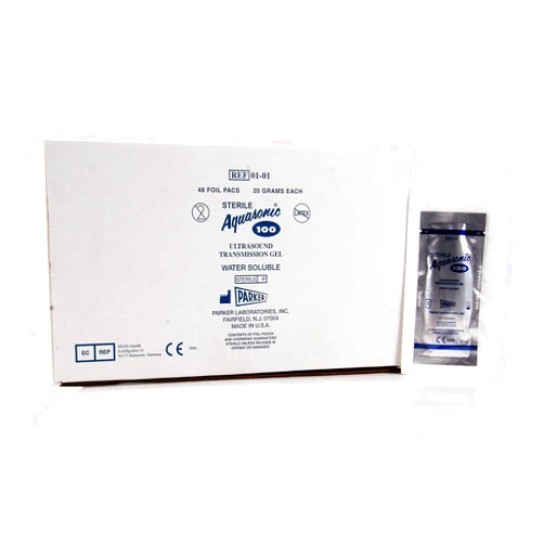 Parker Labs PT# -911409 Aquasonic 100 Gel 20gm Sterile Foil Pouch 48/Bx by, Parker Laboratories Inc