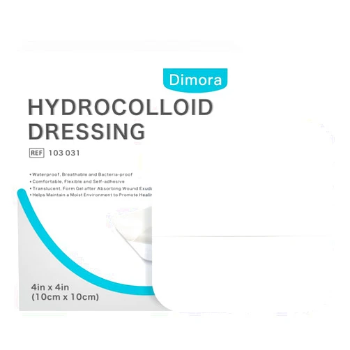 Dimora Hydrocolloid Wound Dressing, 10 Pack Ultra Thin 4