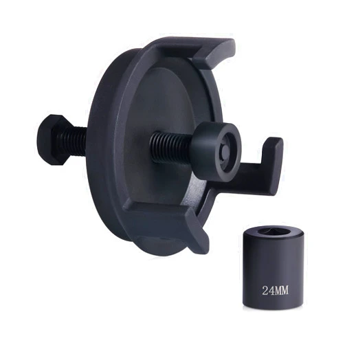 Orion Motor Tech Harmonic Balancer Puller for Engine Balancer Removal Replacement, LS Crank Pulley Puller Compatible with GM Chrysler Jeep Dodge, Harmonic Damper Puller with 24MM Socket