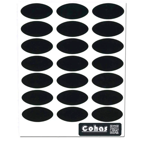 Cohas Chalkboard Labels for Small 4 Ounce Quilted Crystal Jelly Jars includes No Marker and 147 Labels, Refill Kit, No Marker