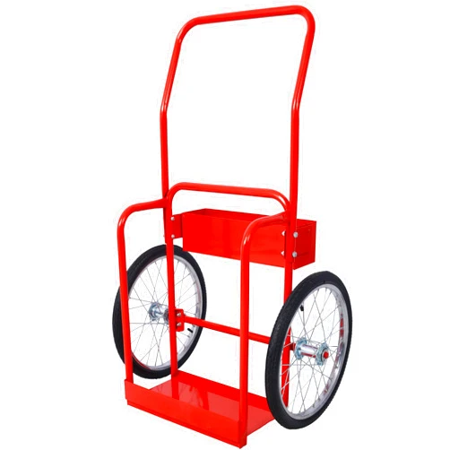 HESIEU Large Dual Oxygen Tank Cart Dolly Double Welding Cylinder Cart Full Range Optimize Welding Transport,20