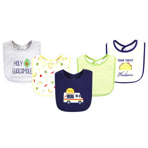 Hudson Baby Unisex BabyCotton Bibs