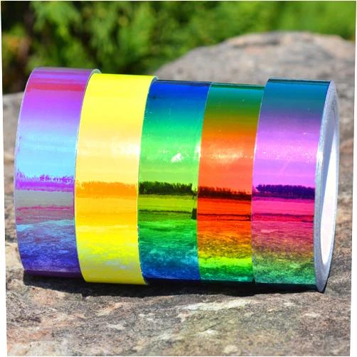 Hoopologie Iridium Color Shifting Tape - 5 Color Bundle (Yellow, Pink, Orange, Green, Purple)