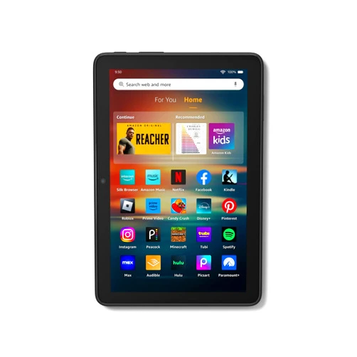 Fire Tablets New Amazon Fire HD 8 tablet, 8” HD Display, 3GB memory, 32GB, designed for portable entertainment, Black, (2024 release)