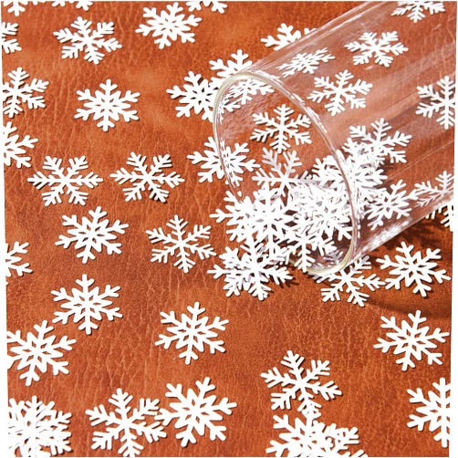 MEPDNGN 200pcs White Snow Paper Confetti Table Confetti, 200pcs White Snow Paper Confetti Table Confetti, Christmas themed decorations, Christmas tree decorations, and winter themed party decorations.