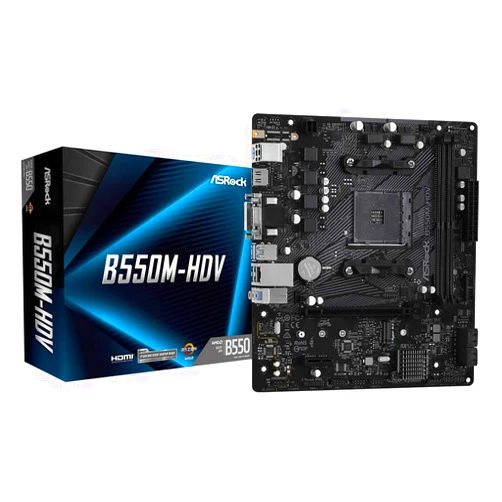 ASRock B550M-HDV Supports 3rd Gen AMD AM4 Ryzen™ / Future AMD Ryzen™ Processors Motherboard