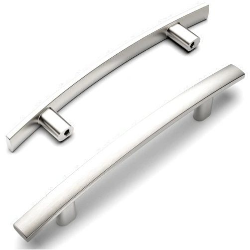 Amerdeco 10 Pack Brushed Satin Nickel 3-3/4 Inch(96mm) Hole Centers Kitchen Cabinet Pulls Hardware Kitchen Handles for Cabinets Cupboard Handles Drawer Pulls ZH0003