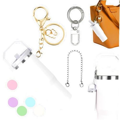 NBOOCUP Mini Cup Keychain for Stanley IceFlow, Tumbler Cup Lip Balm Holder, Mini Cup Keychain Chapstick Holder