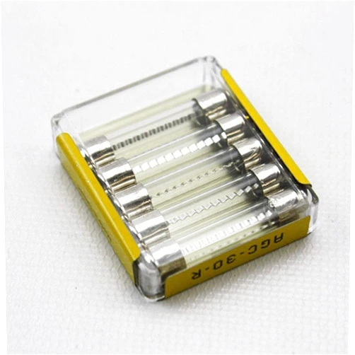 Bussmann COOPER BUSSMANN BK/AGC-30-R FUSE, CARTRIDGE, 30A, 6.3X32MM, FAST ACT (5 pieces)