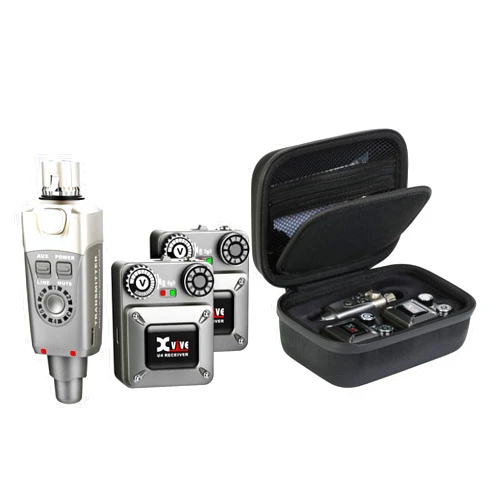 Xvive U4R2 Wireless in-Ear Monitor System Transmitter Bundle CU4R2 Hard Case for U4R2