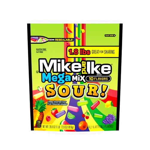 MIKE AND IKE. Mike and Ike, Mega Mix Sour, 28.8 Ounce