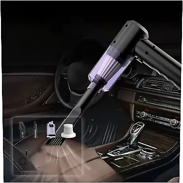 Generic Handheld Vacuum Cleaner - Foldable Powerful Suction Vacuum, Washable Filter, Type-C Fast Charge, Cordless Lightweight Wet & Dry Use Suction Collector for Car Home Office