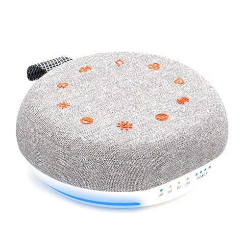 HEAVTUEN White Noise Machine,Portable Sound Machine with 40 Soothing Sounds, USB Rechargeable,Sleep Sound Timer & Night Light for Baby Kids Adults