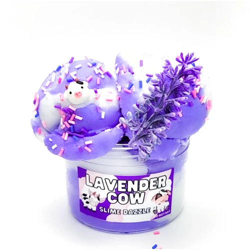 Generic Slime Lavender Cow Cloud Slime Lavender Scented Relaxing Toy Drizzly Cloud Slime Made in USA
