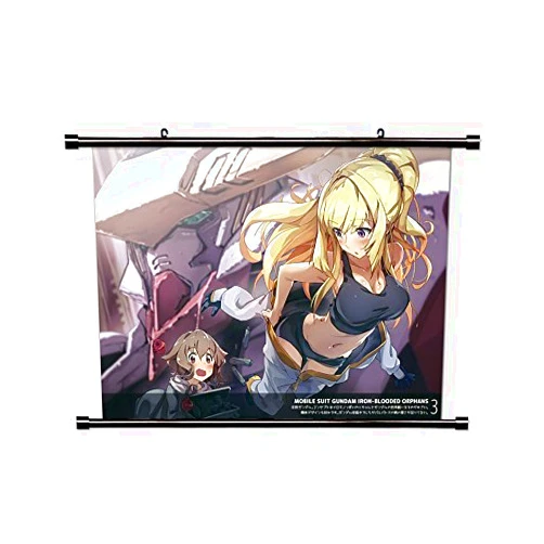WallScrollPosters Mobile Suit Gundam Iron-Blooded Orphans Anime Fabric Wall Scroll Poster (32x22) Inches [A] GundamIronBloodPt2-16(L)