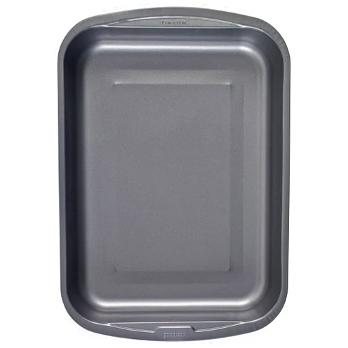 Goodcook 04048 Metal Utensil Nonstick Roast Pan, Easy Clean Dishwasher Safe, 11.5 Inch x 15.5, Silver