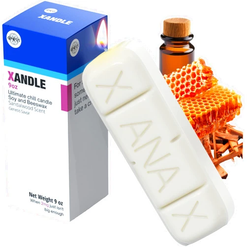 Genesis Savoir Xanax Candle with Gift Box - XANDLE - Cool Candles - White Elephant gifts for Adults Funny Candles - Novelty Candles - Weird Gifts - Funny Nurse Gifts - Eccentric Decor - Weird Decor - Gag Gift Candle