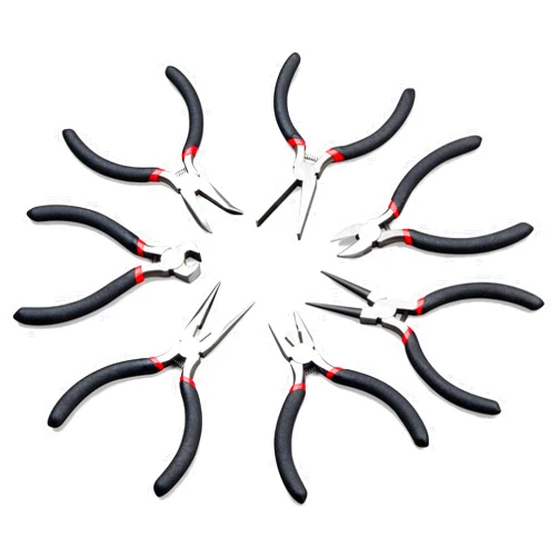 NOEAIKE Jewelry Pliers,NOEAIKE 7-Pack Jewelry Making Supplies Pliers Set Wire Cutters,Needle Nose,Bent Nose,Long Nose,Round Nose,Diagonal,Linesman for Jewelry Making,Beading,Craft Making,Bracelet Making