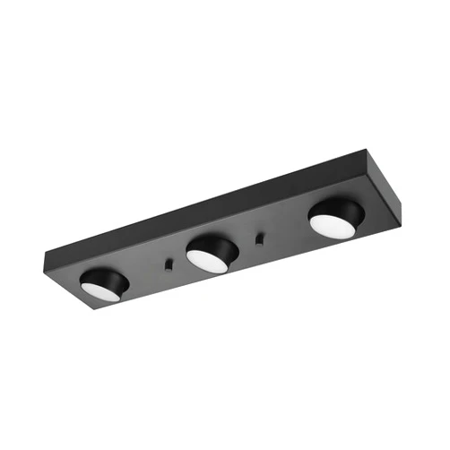 Globe Electric 59941 Bleecker 3-Light LED Integrated Track Lighting, Matte Black, 21 Watts, 1200 Lumens, 3000 Kelvin, 90 CRI