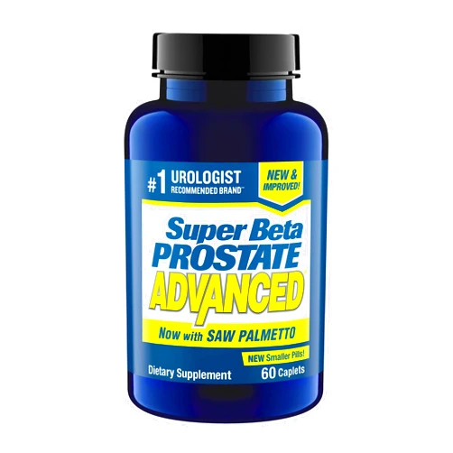 SUPER BETA PROSTATE Advanced with Saw Palmetto - Prostate Health Supplements for Men, Bladder & Urinary Support with Beta-sitosterol, Reishi, Saw Palmetto, Vitamin D, Zinc Oxide, Selenium - 60 Count