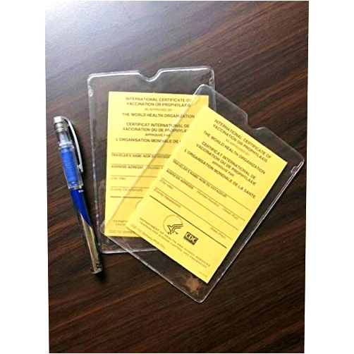 Unknown Edition by unknown author (Author) International Certificate of Vaccination or Prophylaxis - Pack of 2 with 2 Plastic Protective Covers