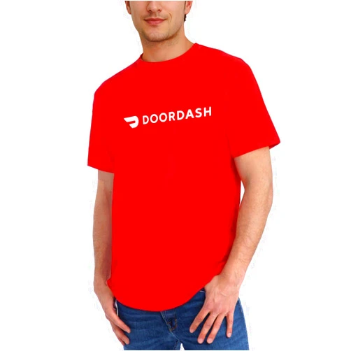 Generic Door Delivery Dash T-Shirt for Men Food Comfort Tee Delightful Quick & Convenient Eats Work Shirt