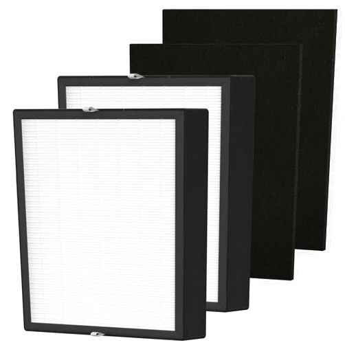 Fizerneer BF35 True HEPA Filter Replacement Compatible with BF35 BreatheSmart Classic Air Puri-fier for Large Room, 2 Pack BF35 HEPA Filter Replacement with Activated Carbon