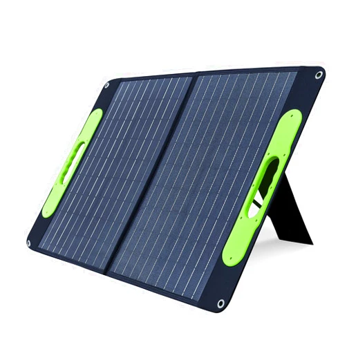 BLUERISE 60W Solar Panel Monocrystalline ETFE Cover Portable Foldable Solar Charger for Portable Power Station Generator, iPhone, Ipad, Laptop USB QC 3.0, Typc C Output for Outdoor Camping Van RV Trip