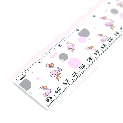 GRAPHICS & MORE Pink Flamingo 12 Inch Standard and Metric Plastic Ruler