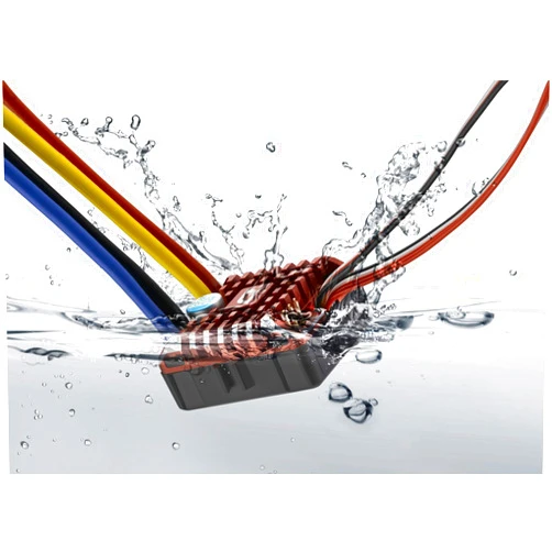 Hobbywing QUICRUN WP 1080 brushed (2-3S) Electronic Speed Controller Waterproof ESC With Program Box LED BEC XT60-Plug RC Car 1:10 30112750