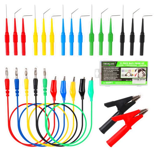 SWANLAKE GARDEN TOOLS SWANLAKE 22PCS Back Probe Kit, Back Probe Pin Kit