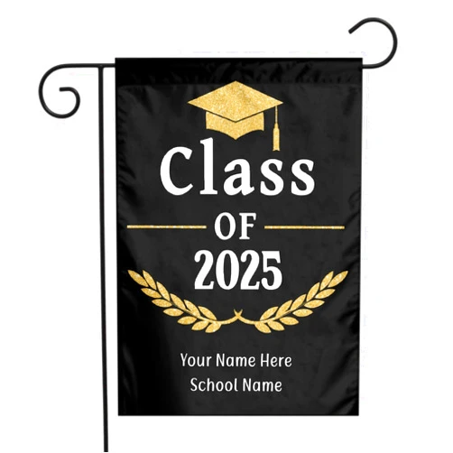 Sunfey Personalized Graduation Yard Sign 2025 with Photo, Grad Sign Class of 2025, Custom Graduation 2025 Graduation Garden Flag, High School Graduation, College Graduation, Class Of 2025 Graduation Decorations,12
