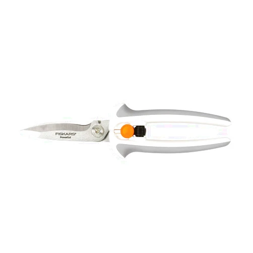 Fiskars Crafts Easy Action PowerCut Snips, 8, White/Gray