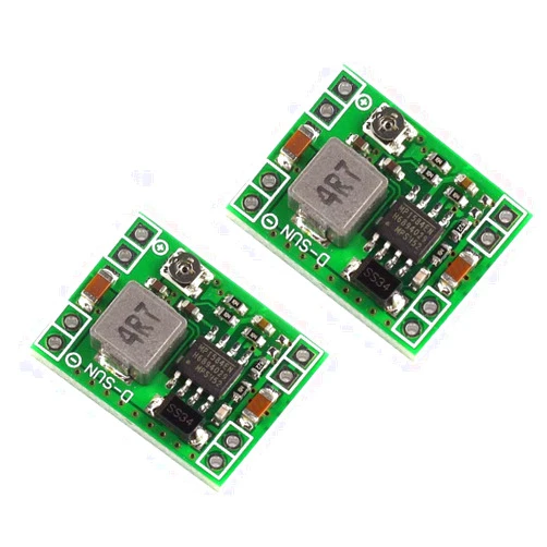DZS Elec 2pcs MP1584EN Mini 3A DC-DC Buck Converter 4.5V-28V to 0.8V-20V Adjustable Voltage Regulator 24V/12V/9V to 12V/5V/3.3V Step-Down Power Module