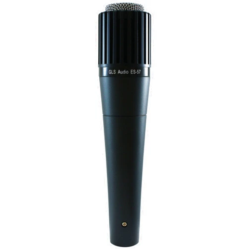 GLS Audio Instrument Microphone ES-57 & Mic Clip - Professional Series ES57 Dynamic Cardioid Mike Unidirectional - For Instruments, Drums, Percussion, Vocals, and more