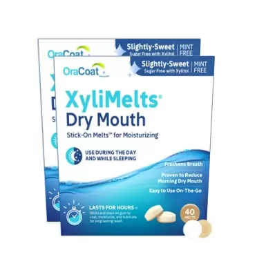 Oracoat XyliMelts for Dry Mouth, Mint-Free, 80-Count Box